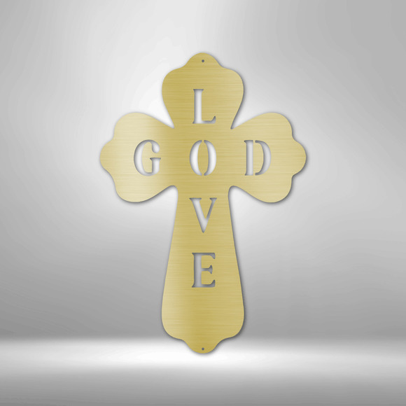 Scripture Sign Matthew 22:36-37 Love God Steel Sign Laser Cut Powder Coated Hom